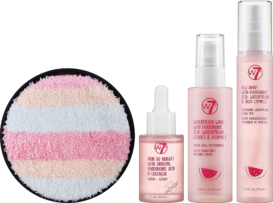 Набор - W7 Brighten Up (serum/30ml+mist/75ml+wave/60ml + disc/1pcs) — фото N2