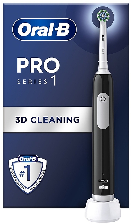 Електрична зубна щітка, чорна - Oral-B Pro 1 3D Cleaning Black — фото N2