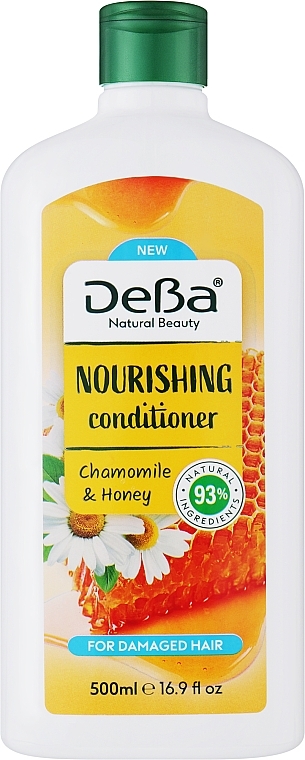 Живильний кондиціонер для волосся "Chamomile & Honey" - DeBa Natural Beauty Conditioner Moisturizing — фото N1