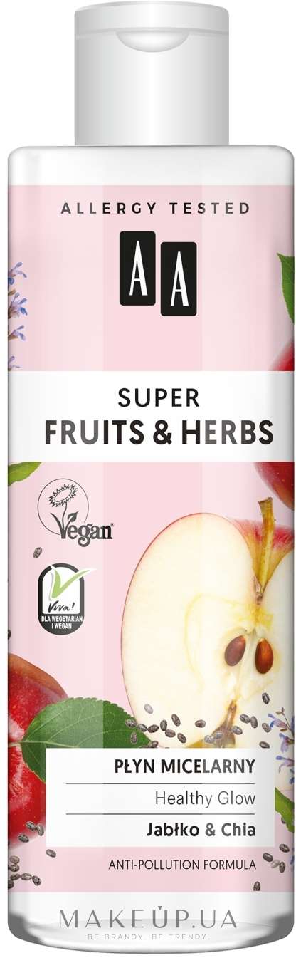 Мицеллярная вода - AA Super Fruits & Herbs Healthy Glow — фото 200ml