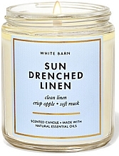 Духи, Парфюмерия, косметика Аромасвеча - Bath and Body Works Sun-Drenched Linen Scented Candle