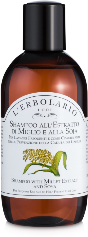 Шампунь з екстрактом проса і сої - l'erbolario Shampoo передній Estratto di Miglio e alla Soja