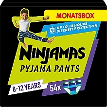 Парфумерія, косметика Підгузки-трусики Ninjamas Pyjama Boy Pants, 8-12 років (27-43 кг), 54 шт. - Pampers