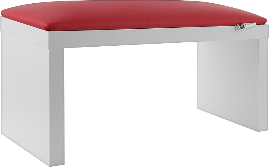Подставка маникюрная на ножках, белая с красным, 320х110х160мм - Eco Stand Wood — фото N1