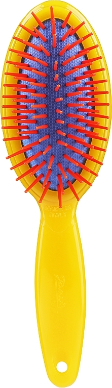 Овальна щітка для волосся, пневматична, маленька, жовта - Janeke Small Oval Pneumatic Hair Brush — фото N1