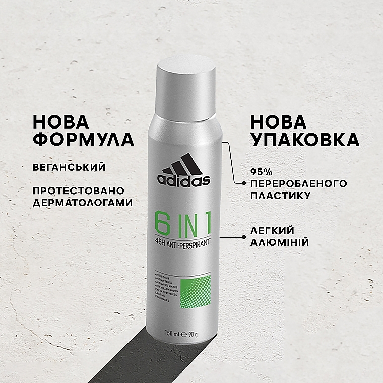 Дезодорант-антиперспирант для мужчин - Adidas 6 In 1 48H Anti-Perspirant For Men — фото N6
