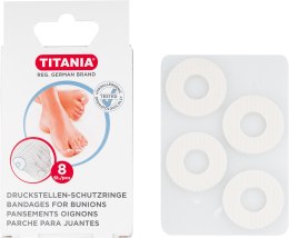 Захисний бандаж для шишок на пальцях ніг, 8шт - Titania Bandages Bunions — фото N2