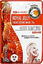 Тканинна маска для обличчя з екстрактом маточного молочка - Mitomo 512 Natural Royal Jelly Facial Essence Mask — фото N1