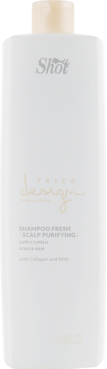 Восстанавливающий шампунь для кожи головы - Shot Trico Design Scalp Purifying Fresh Ice Shampoo  — фото N3