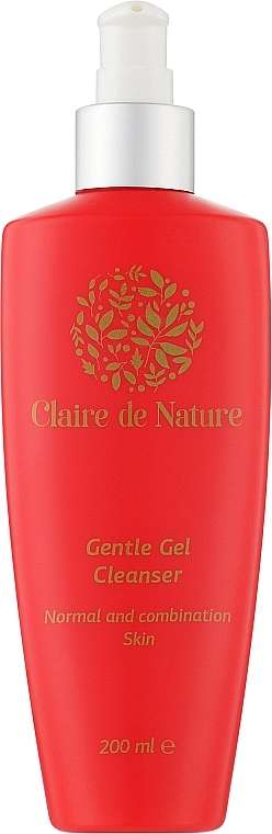 Крем-гель для вмивання для нормальної та комбінованої шкіри - Claire de Nature Gentle Gel Cleanser