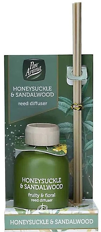 Аромадифузор "Жимолость і сандалове дерево" - Pan Aroma Honeysuckle & Sandalwood Reed Diffuser — фото N1