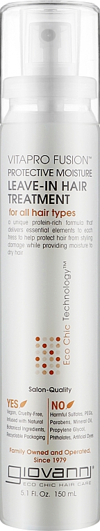 Защитное средство для волос - Giovanni Protective Moisture Leave-In Hair Treatment — фото N1