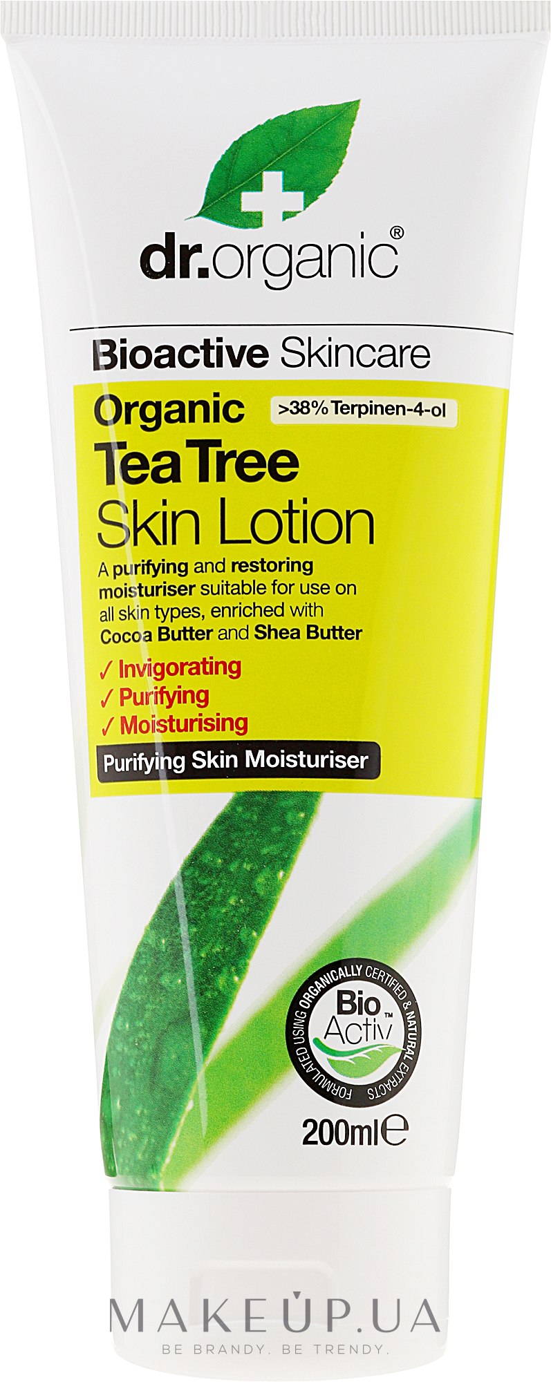 Лосьйон для тіла з екстрактом чайного дерева - Dr. Organic Bioactive Tea Tree Skin Lotion — фото 200ml