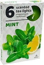 Парфумерія, косметика Чайні свічки "М'ята", 6 шт. - Admit Scented Tea Light Mint
