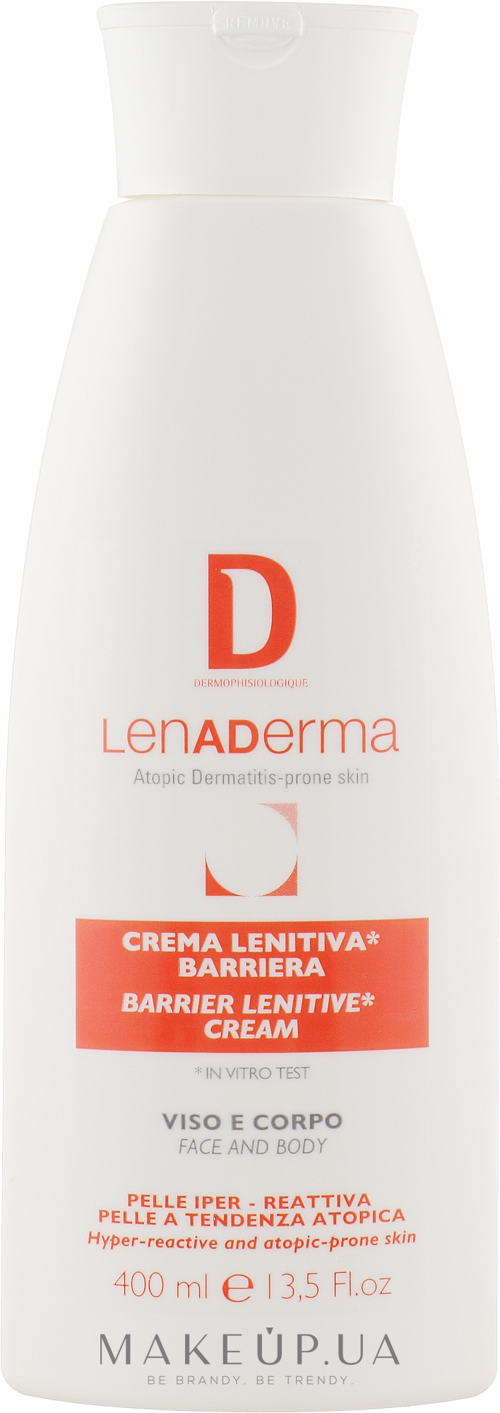 Успокаивающий барьерный крем для атопической кожи для лица и тела - Dermophisiologique Lenaderma Barrier Lenitive Cream — фото 400ml