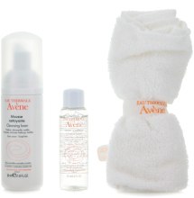 Парфумерія, косметика Набір "Ніжне очищення шкіри" - Avene (foam/50ml + lotion/20ml + рушник)