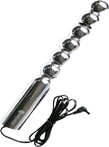 Фаллоимитатор с электростимуляцией - Mystim Ballzac Metal Electrosex Dildo Anal Probe Wand — фото N2