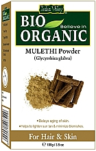 Духи, Парфюмерия, косметика Пилинг-пудра "Мулети" - Indus Valley Bio Organic Mulethi Powder 