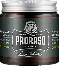 Духи, Парфюмерия, косметика Крем перед бритьем - Proraso Cypress & Vetyver Pre-Shaving Cream