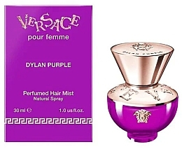 Versace Dylan Purple Hair Mist Natural Spray - Парфюмированный мист для волос — фото N1