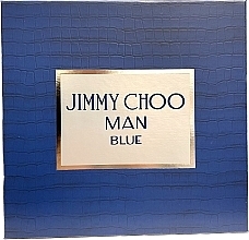 Духи, Парфюмерия, косметика Jimmy Choo Man Blue - Набор (edt/100ml + ash/balm/100ml + edt/7.5ml)