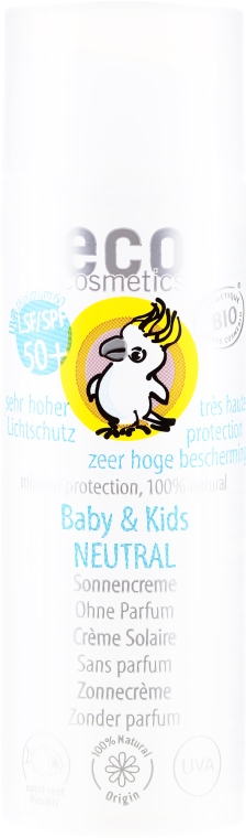 Дитячий сонцезахисний крем, нейтральний - Eco Cosmetics Baby&Kids Sun Protection Cream SPF 50+ — фото N2