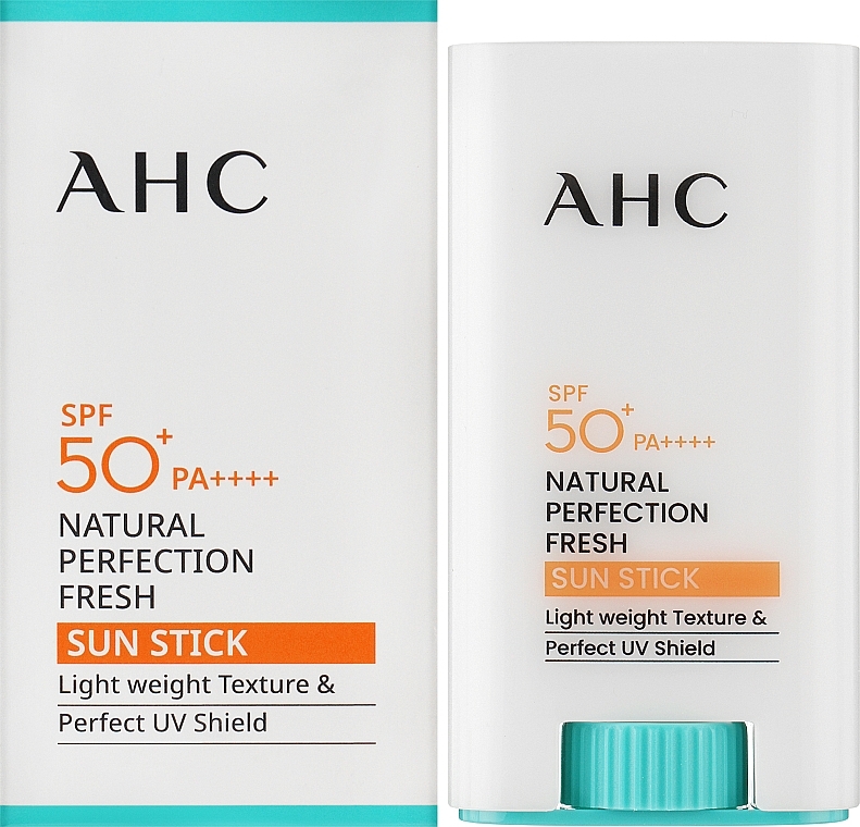 Солнцезащитный водостойкий стик - AHC Natural Perfection Fresh Sun Stick SPF50+ PA++++ — фото N2