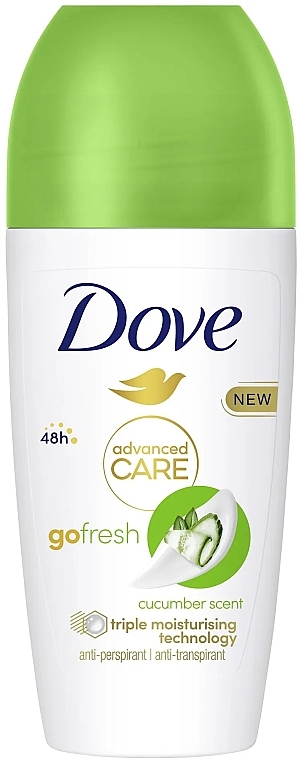 Роликовый дезодорант - Dove Go Fresh Cucumber & Green Tea Deodorant 48H — фото N3