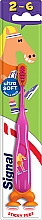 Дитяча зубна щітка, рожева з конячкою - Signal Kids Sticky Feet Ultra Soft 2-6 Years — фото N1