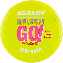 Увлажняющий универсальный крем для лица, рук и тела "Алоэ вера" - Agrado Mini Cream Go! — фото N1