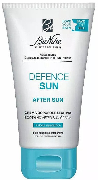 Заспокійливий крем після засмаги - BioNike Defence Sun Soothing After Sun Cream — фото N1