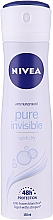 Духи, Парфюмерия, косметика Дезодорант-спрей - NIVEA Women Deospray Pure Invisible