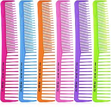 Парфумерія, косметика Набір різнокольорвих гребінців для начосу, 03848, 60 штук - Eurostil