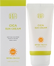 Заспокійливий сонцезахисний крем для обличчя з центелою - Lamelin Cica Sun Cream SPF 50+ PA++++ — фото N2