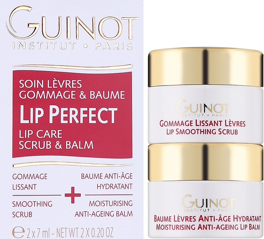 Набір - Guinot Lip Perfect (l/balm/7 ml + l/scrub/7 ml) — фото N2