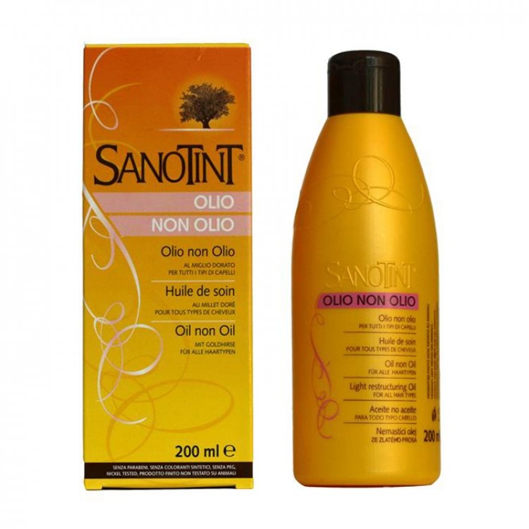 Обезжиреное восстанавливающее масло для волос - Sanotint Oil Non Oil — фото N1
