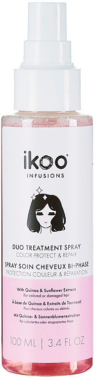 Спрей для волос "Защита и восстановление" - Ikoo Infusions Duo Treatment Spray Color Protect & Repair