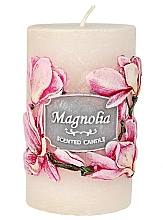 Духи, Парфюмерия, косметика Декоративная свеча, 7х11.5 см, белая - Artman Garden Magnolia Candle