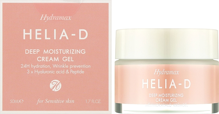 Крем-гель для глибокого зволоження чутливої шкіри - Helia-D Hydramax Deep Moisturizing Cream Gel For Sensitive Skin — фото N2