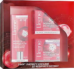 Парфумерія, косметика РОЗПРОДАЖ Набір "Формула молодості 55+" з ефектом ліфтингу - Lirene (d/cr/50ml + n/cr/50ml + ser/30ml)