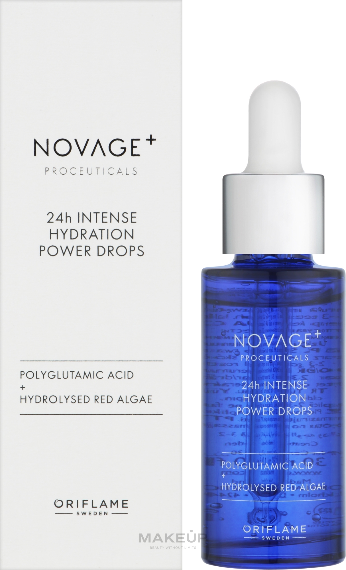 Сыворотка для интенсивного увлажнения - Oriflame Novage+ Proceuticals 24h Intense Hydration Power Drops — фото 30ml