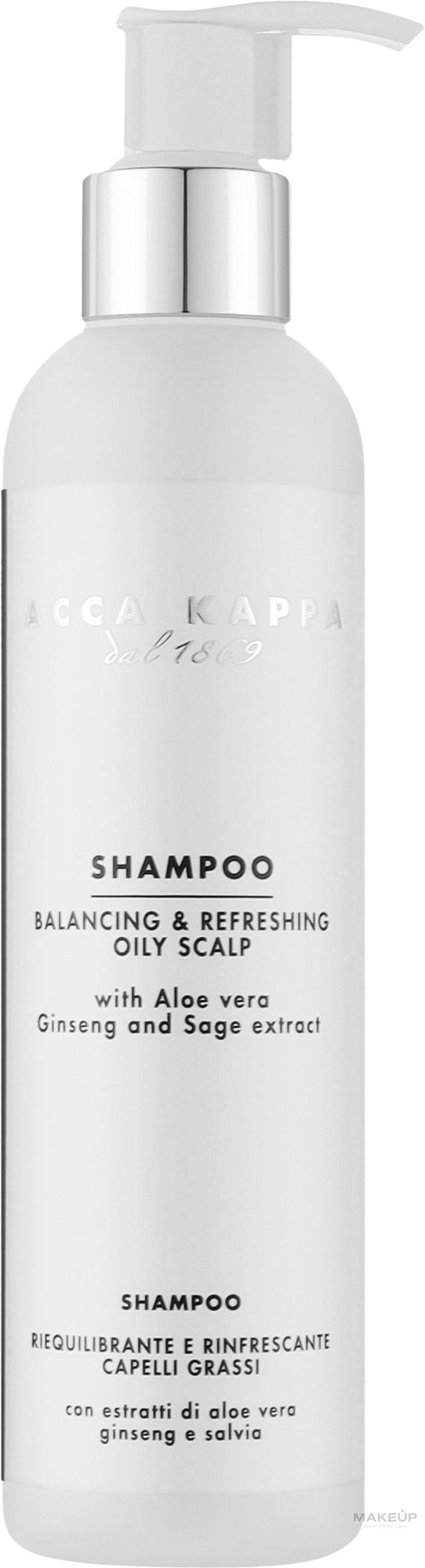 Відновлювальний шампунь для жирного волосся - Acca Kappa Shampoo Oily Scalp — фото 250ml