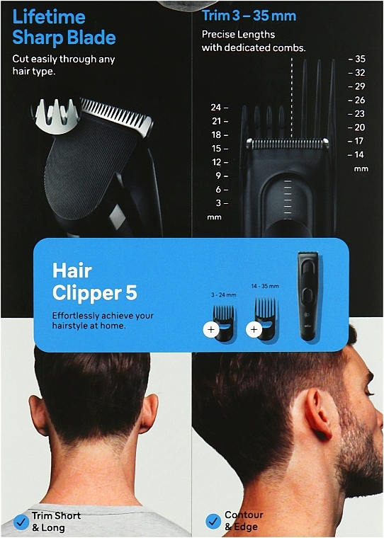 Машинка для підстригання волосся - Braun HairClip HC5330 — фото N3