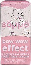 Зволожувальний і заспокійливий нічний крем для обличчя - Soppo Bow Wow Effect Moisturizing And Soothing Night Face Cream — фото N2