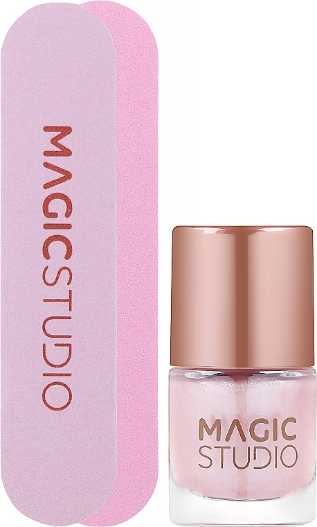 Набір для нігтів - Magic Studio Rose Quartz Nail Set (nail polish/3.2ml + nail file/1pc) — фото N2