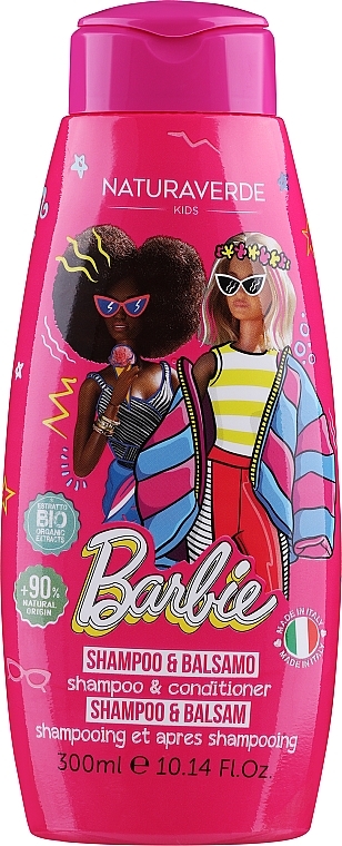 Шампунь-кондиционер для волос для детей "Барби" - Naturaverde Kids Barbie Shampoo & Conditioner — фото N1