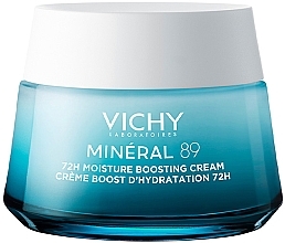 Легкий крем для всех типов кожи лица, увлажнение 72 часа - Vichy Mineral 89 Light 72H Moisture Boosting Cream — фото N1
