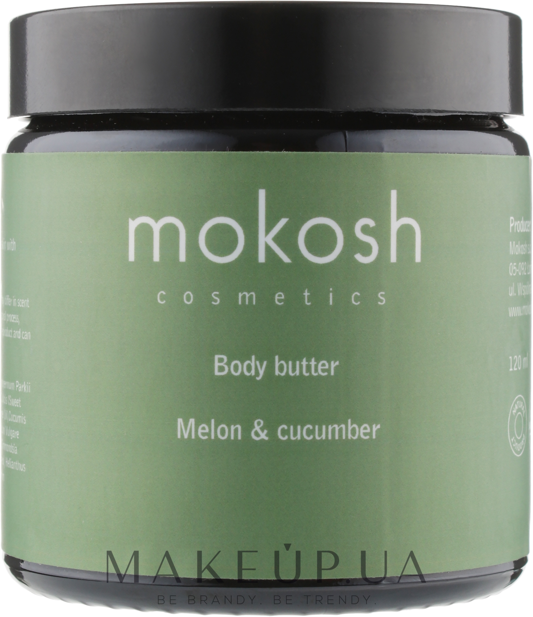Масло для тела "Дыня и огурец" - Mokosh Cosmetics Body Butter Melon & Cucumber — фото 120ml