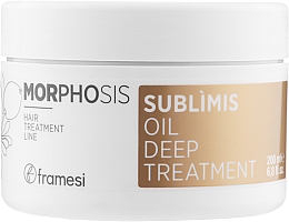 Парфумерія, косметика Відновлювальна живильна маска для сухого волосся - Framesi Morphosis Sublimis Oil Deep Treatment