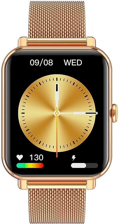 Смарт-часы, золото, металл - Garett Smartwatch GRC Classic — фото N1